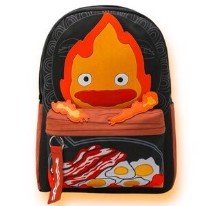 Studio Ghibli Howl's Moving Castle Calcifer Bacon Backpack
